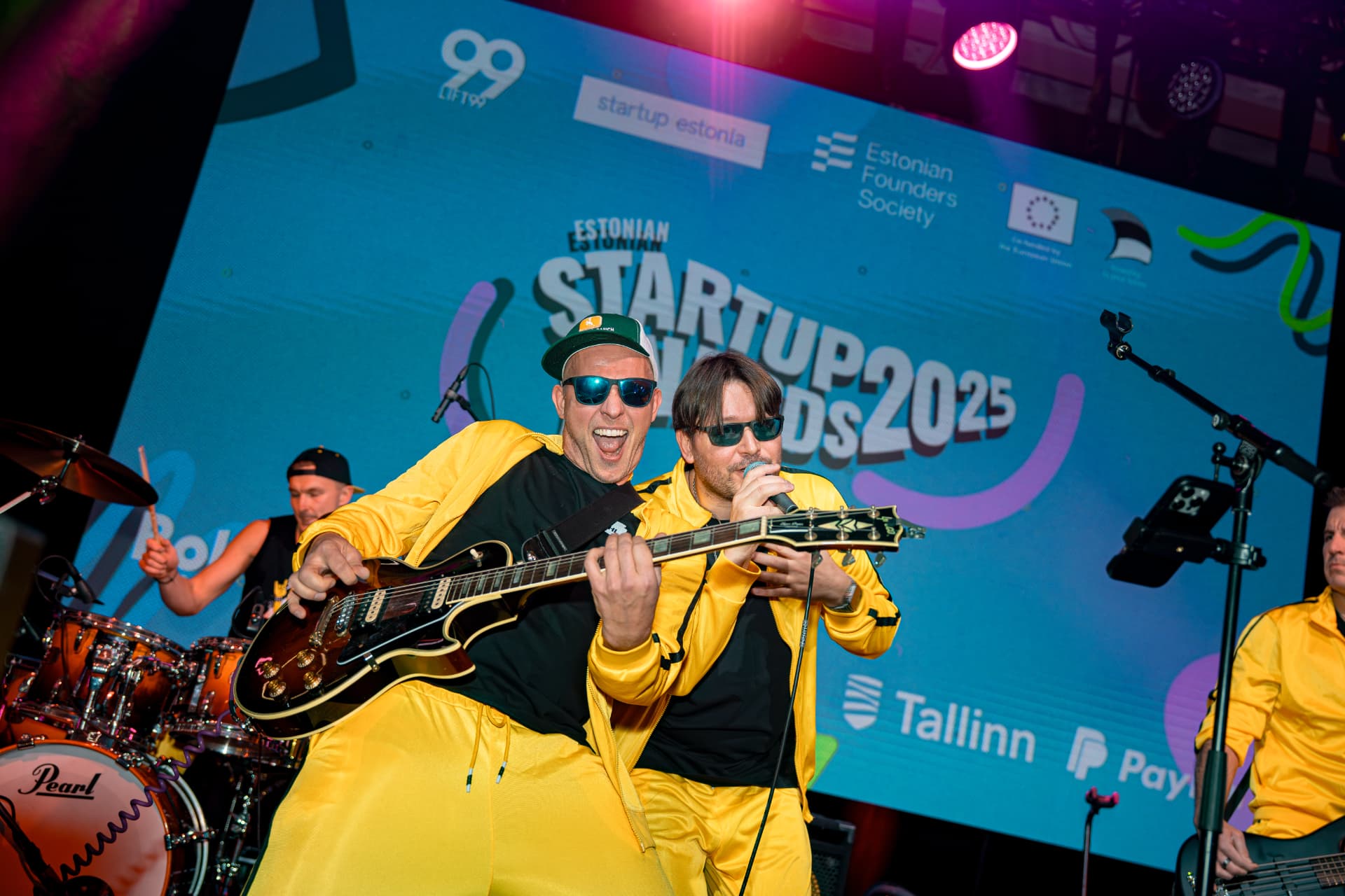 Minimal Viable Band on stage at Estonian Startup Awards 2025