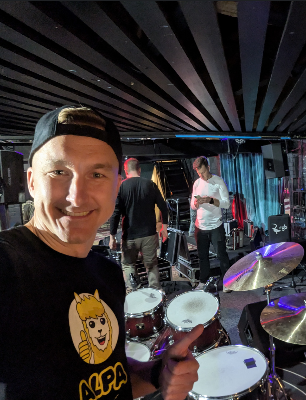Mikk Lilles performing with Minimal Viable Band